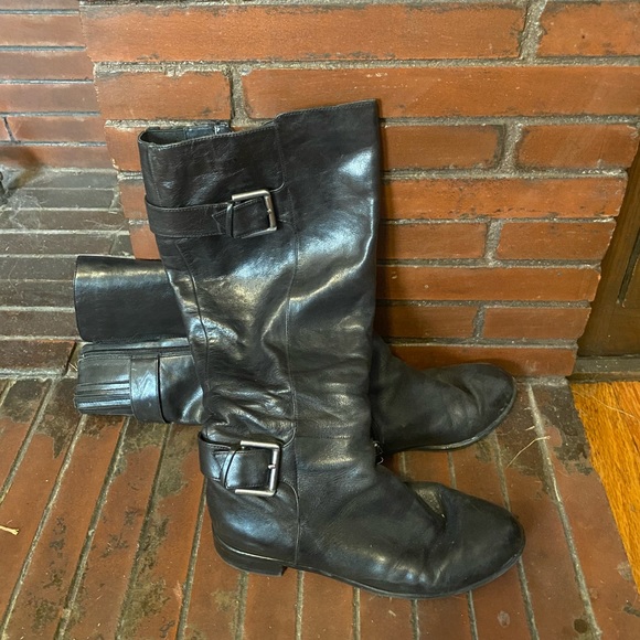 Via Spiga black calf length leather boots - Picture 2 of 8